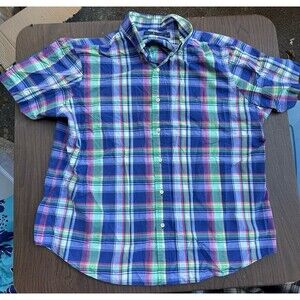 Ralph Lauren Button Down Short Sleeve Shirt XL